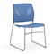 Officesource Stacked Seating Armless Stackable Side Chair with Chrome Frame OSSN6015BL - alternate 1